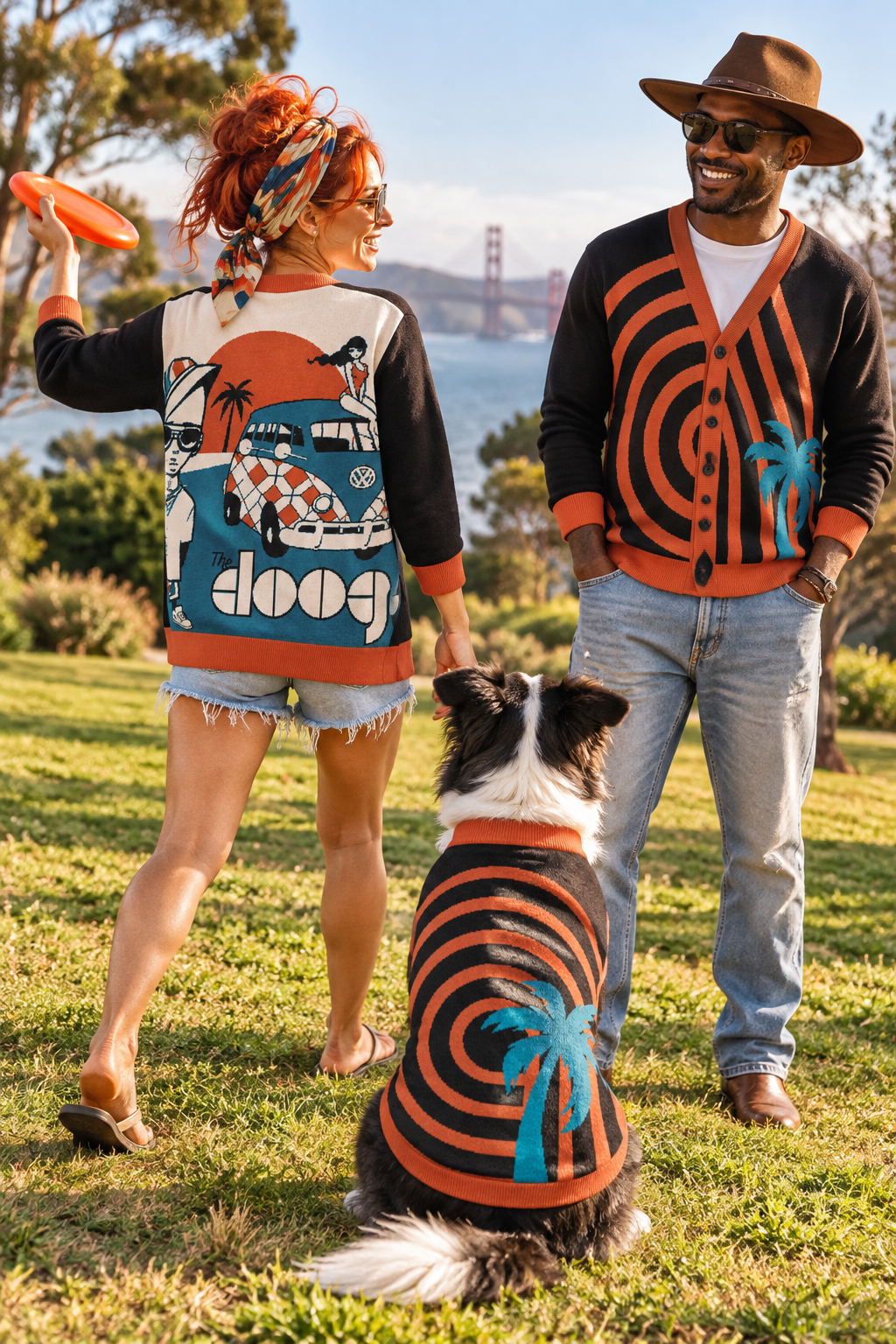 Palm Tree Knitted Pet Sweater