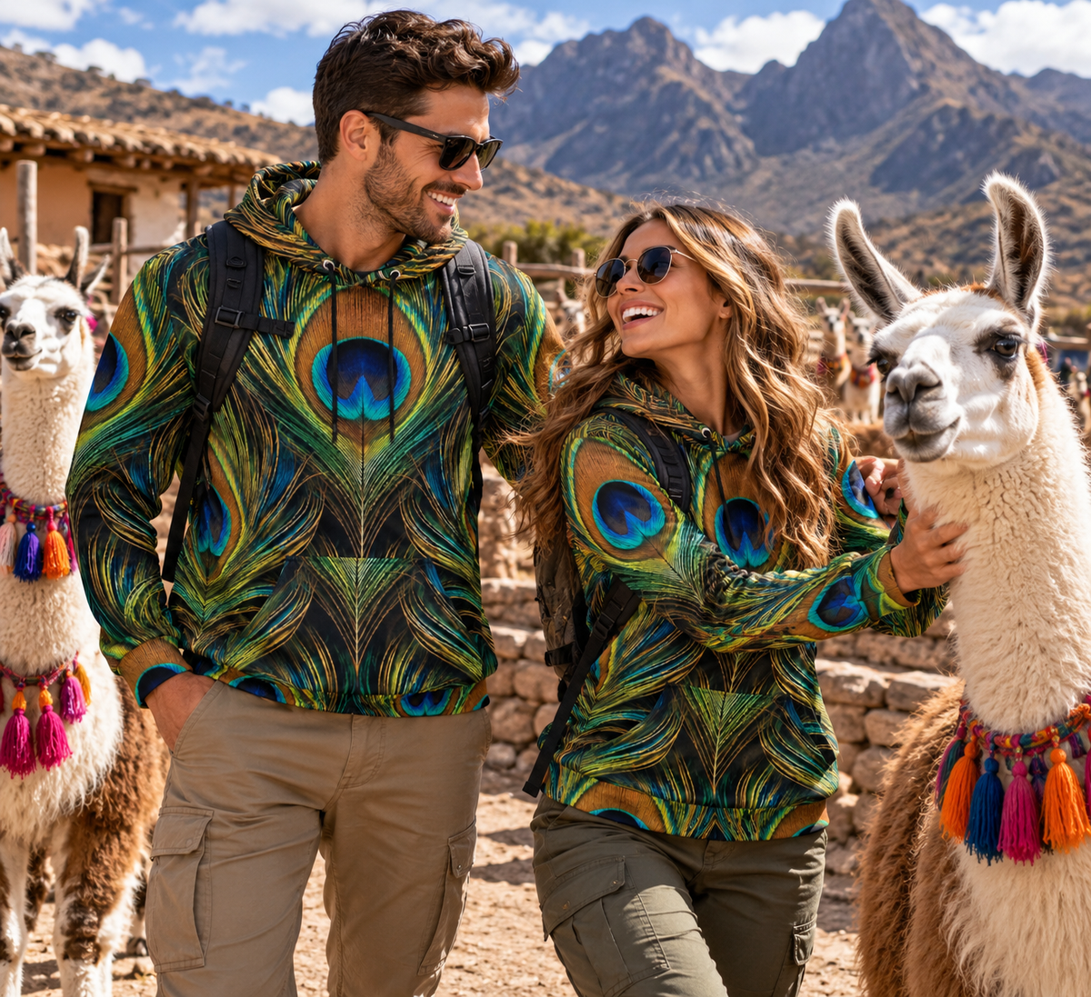 Peacock Feather Hoodie | Nature’s Original Camouflage