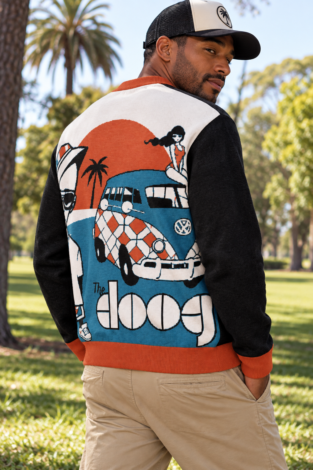 The Doog Album Cover Knitted Cardigan