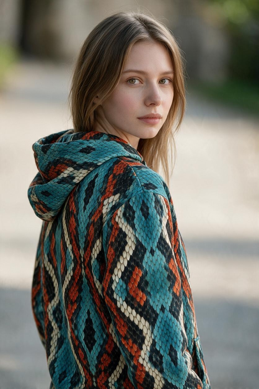 Blue Coral Snake Hoodie