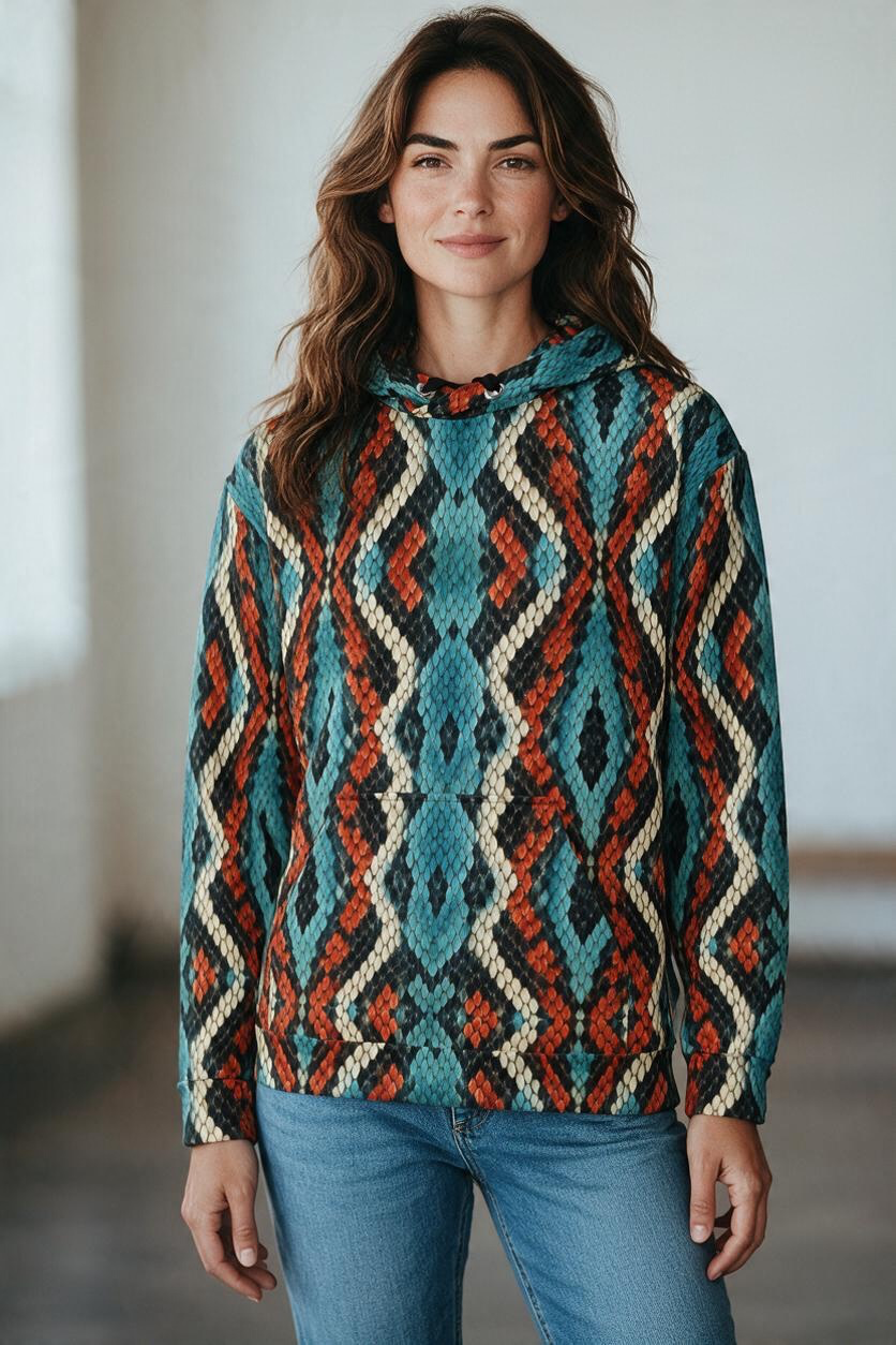 Blue Coral Snake Hoodie