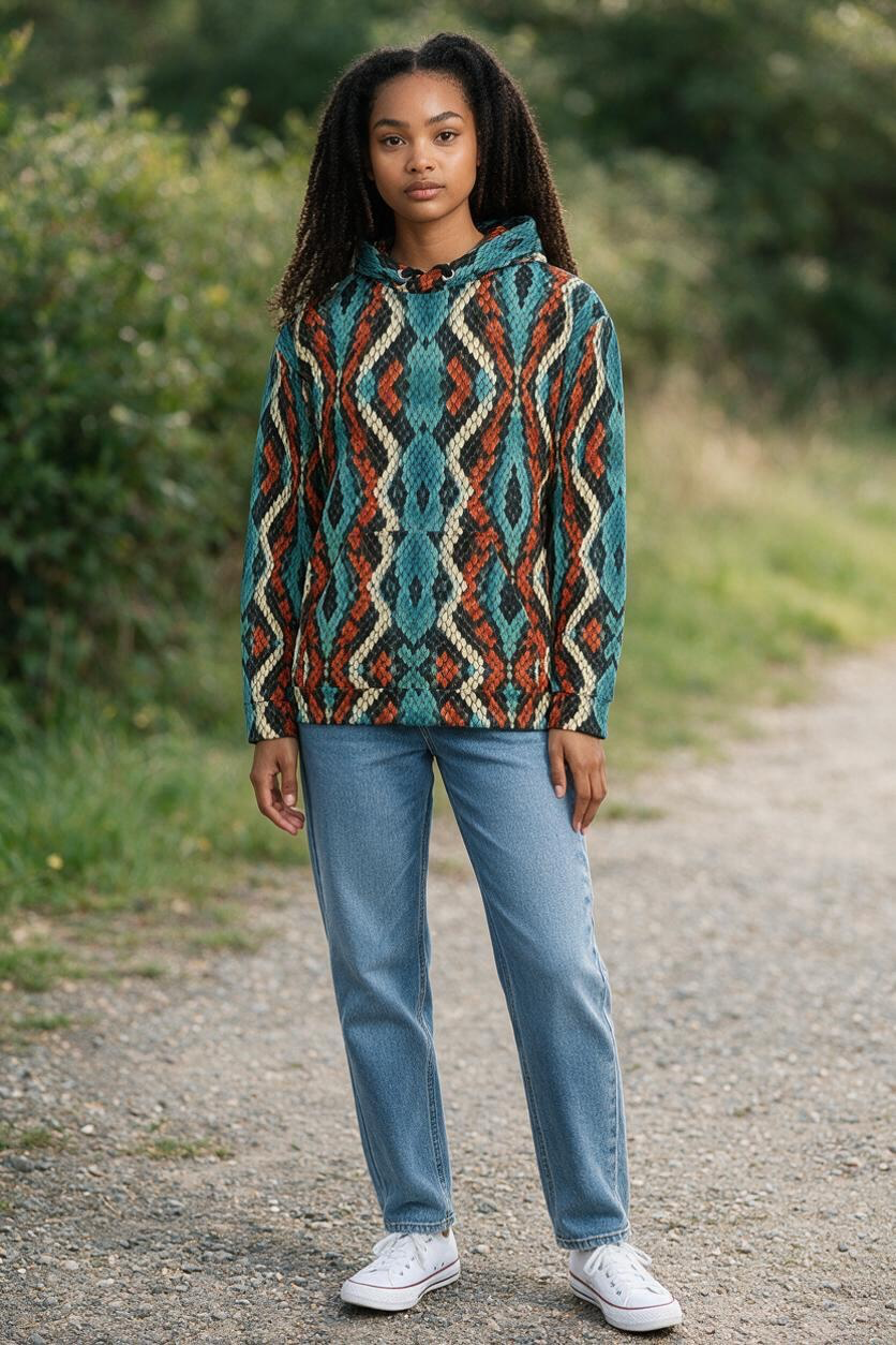 Blue Coral Snake Hoodie