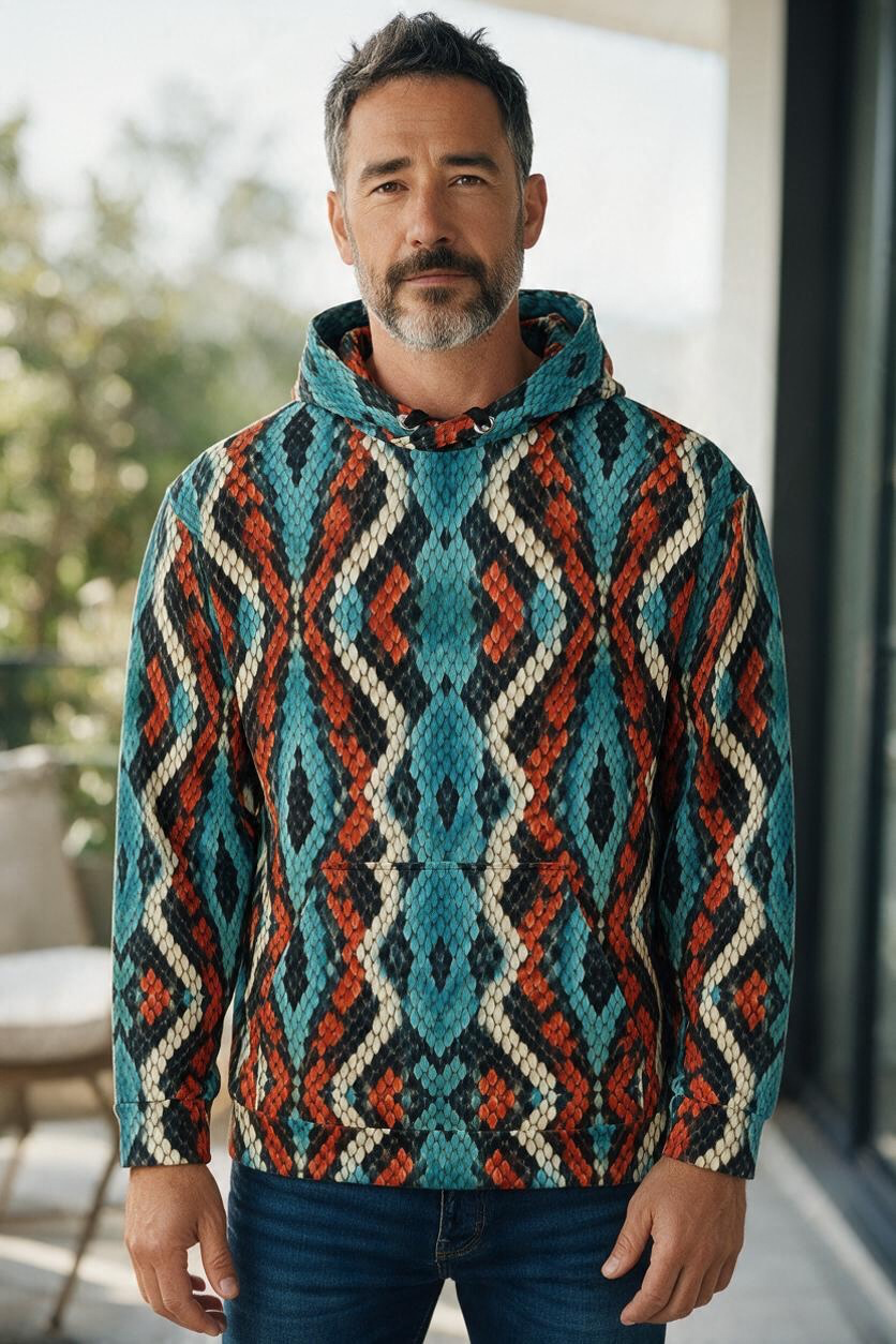 Blue Coral Snake Hoodie