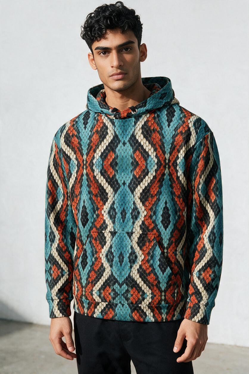 Blue Coral Snake Hoodie