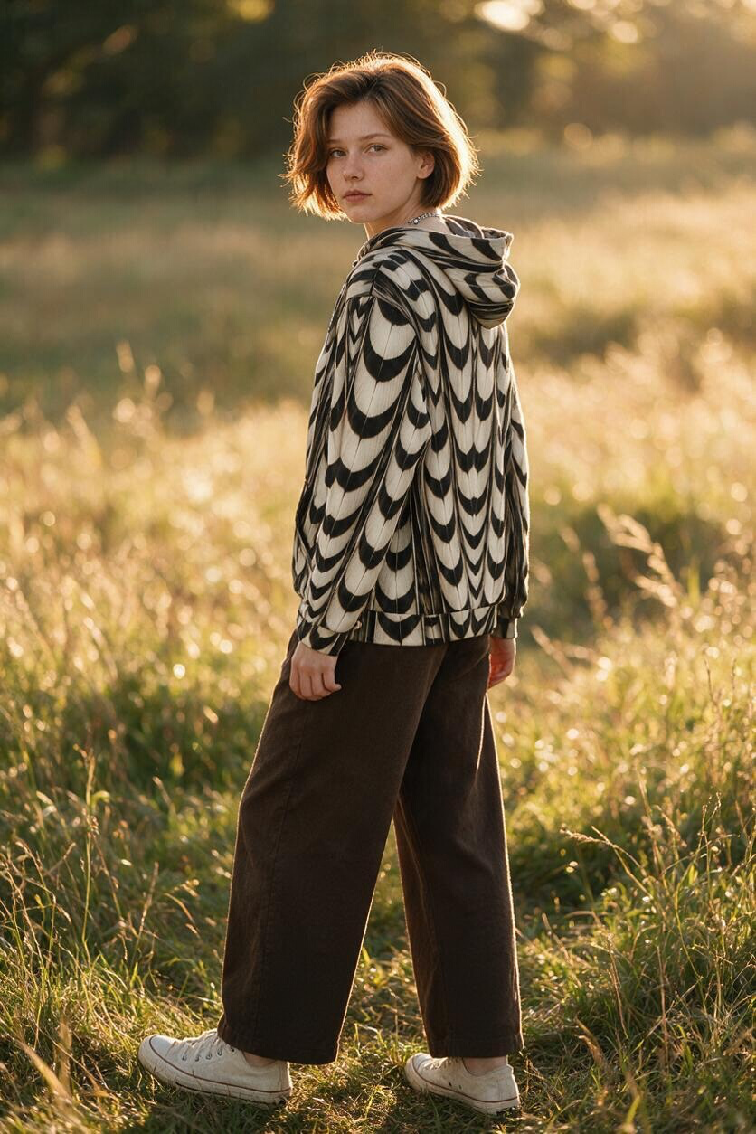 Lady Amherst’s Pheasant Feather Hoodie