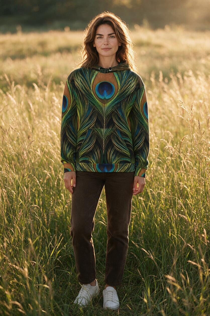 Peacock Feather Hoodie | Nature’s Original Camouflage