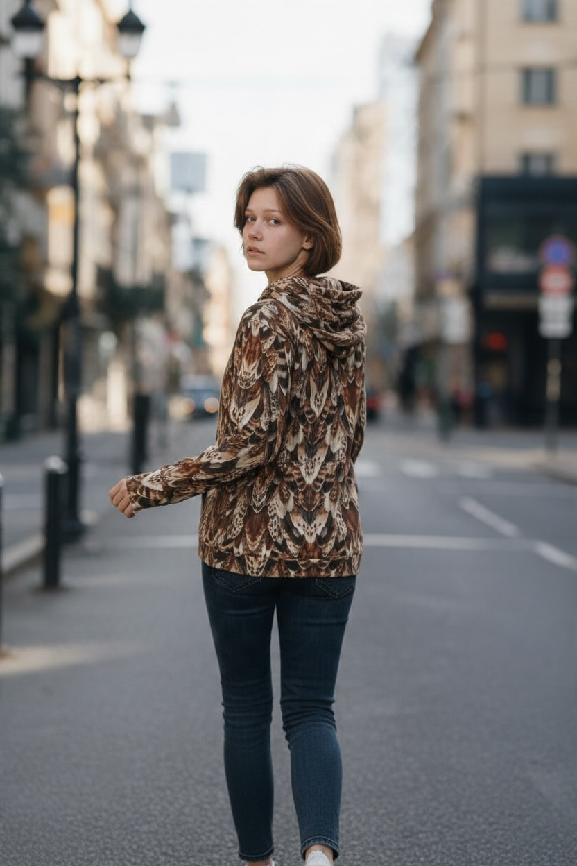 Red-Tailed Hawk Feather Hoodie | The Wild Edit