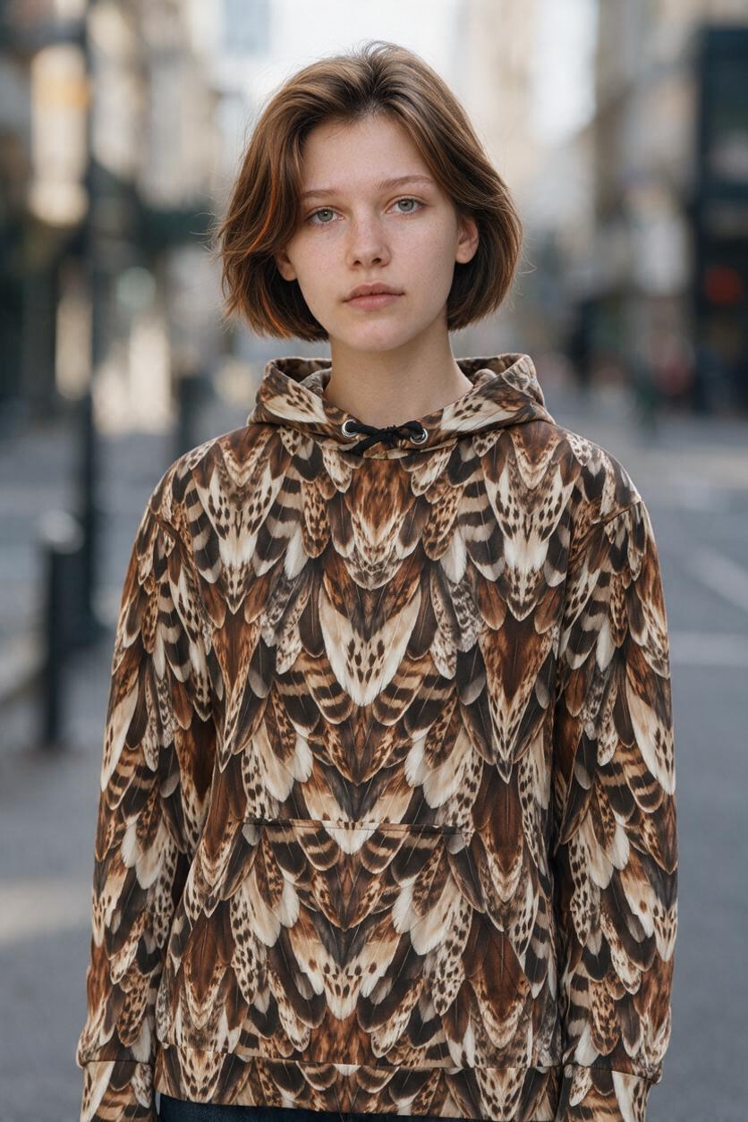 Red-Tailed Hawk Feather Hoodie | The Wild Edit