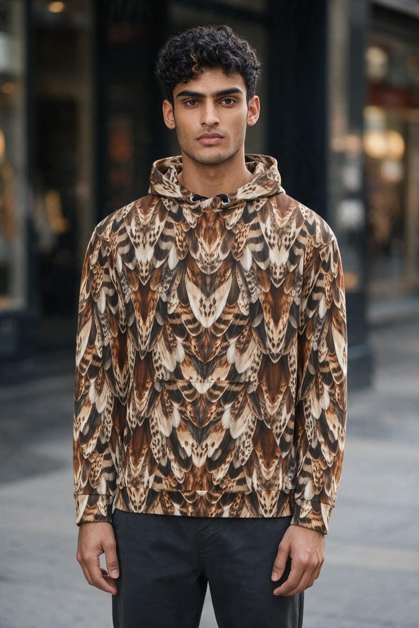 Red-Tailed Hawk Feather Hoodie | The Wild Edit