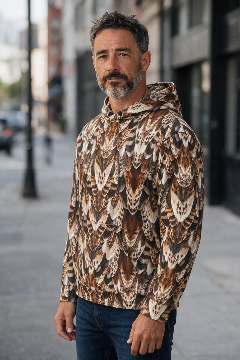 Red-Tailed Hawk Feather Hoodie | The Wild Edit