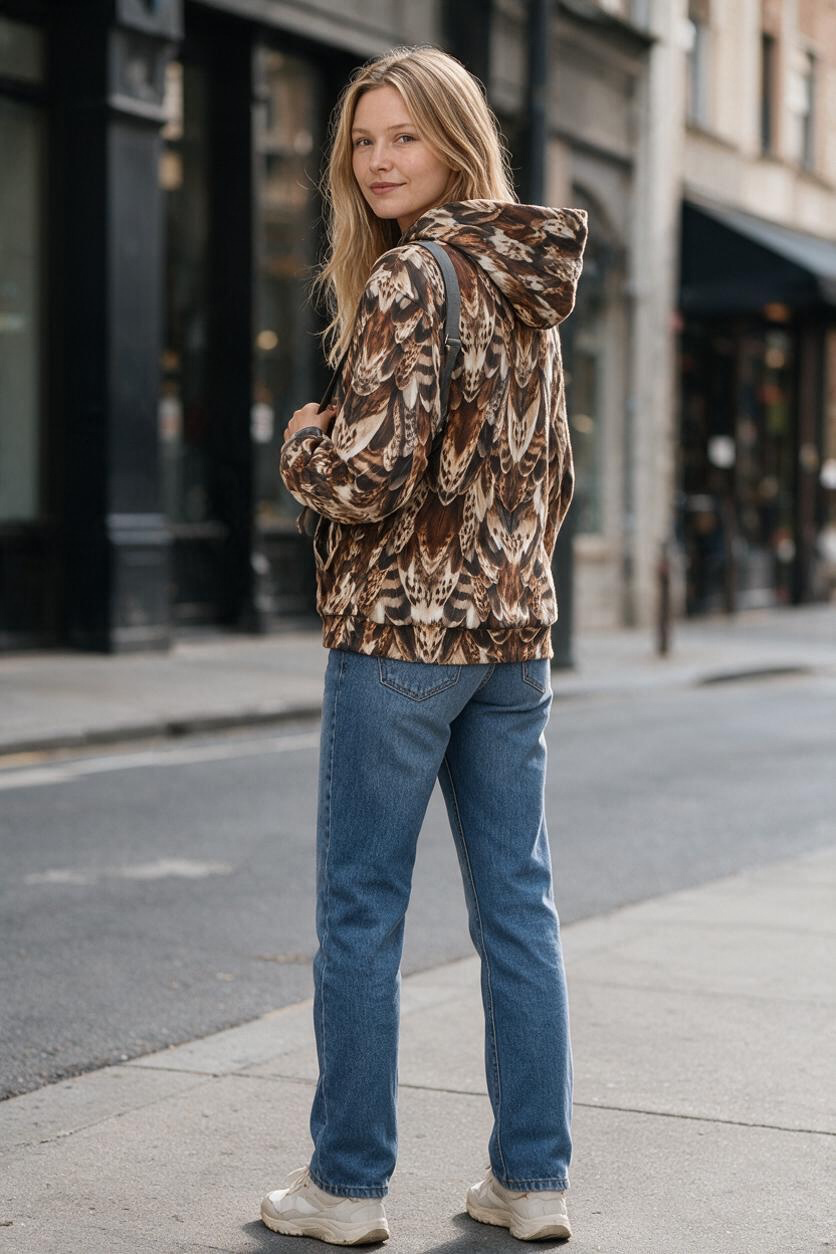 Red-Tailed Hawk Feather Hoodie | The Wild Edit