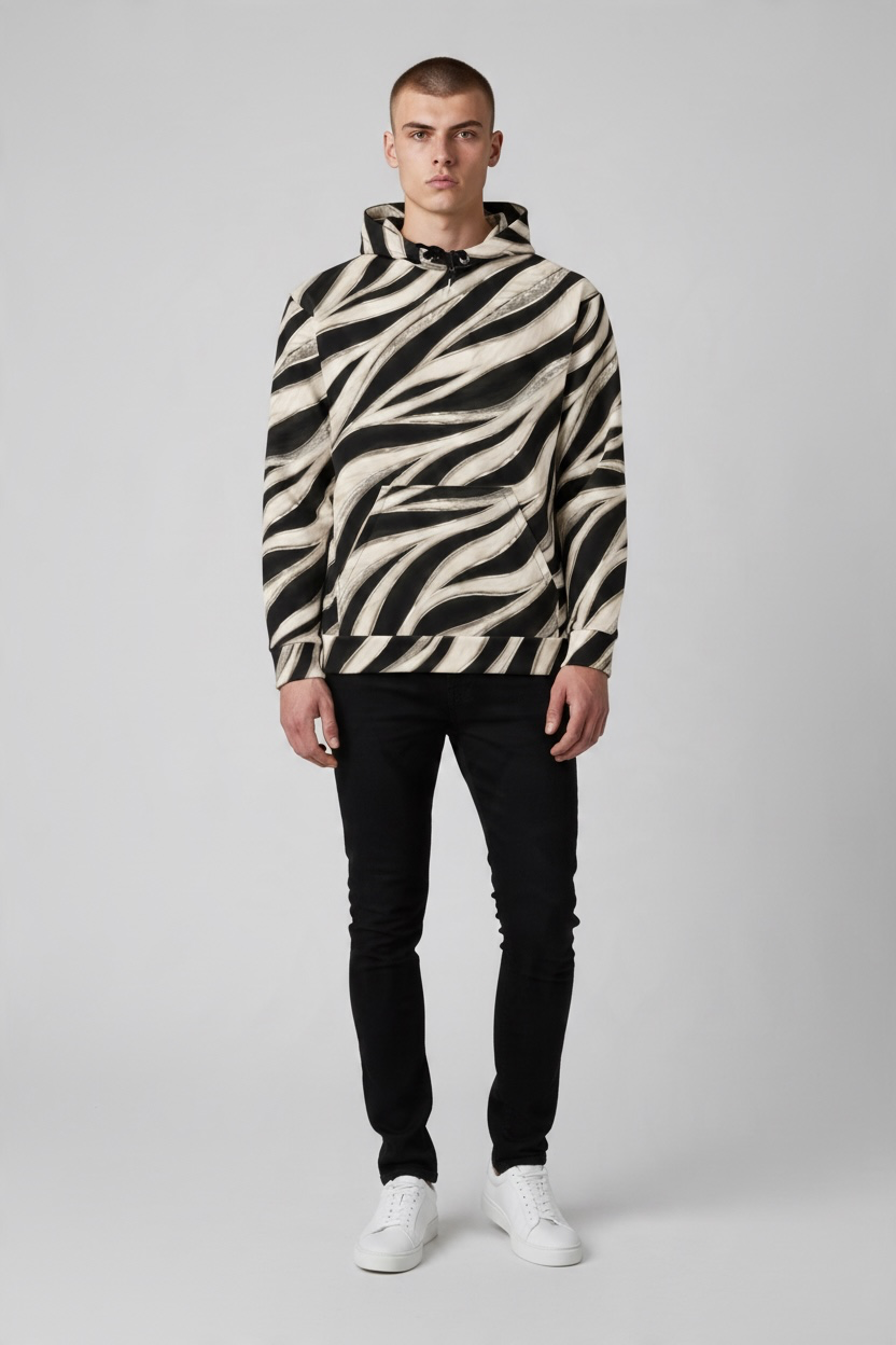 Zebra Stripe Hoodie