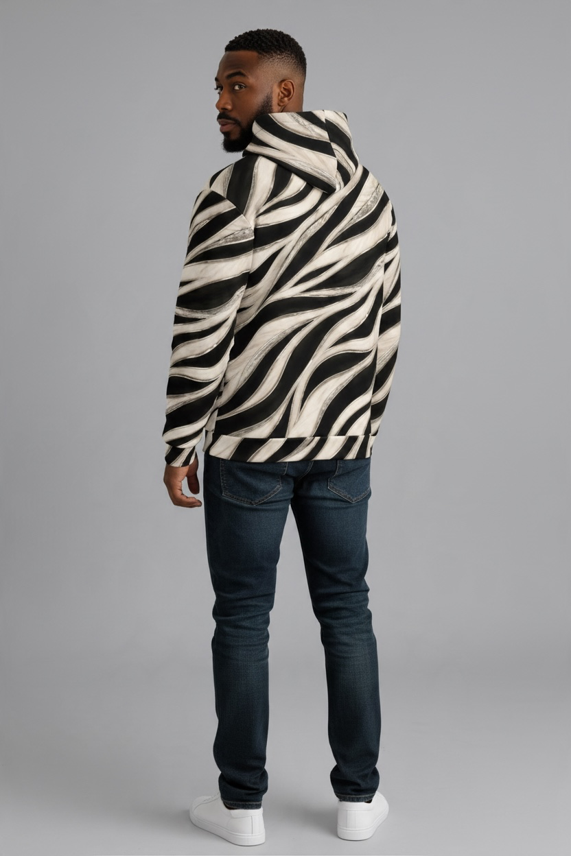 Zebra Stripe Hoodie