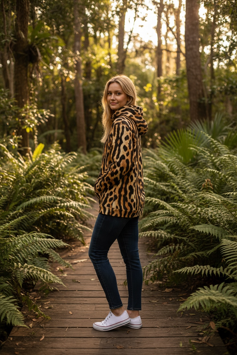Ocelot Print Hoodie | The Wild Edit