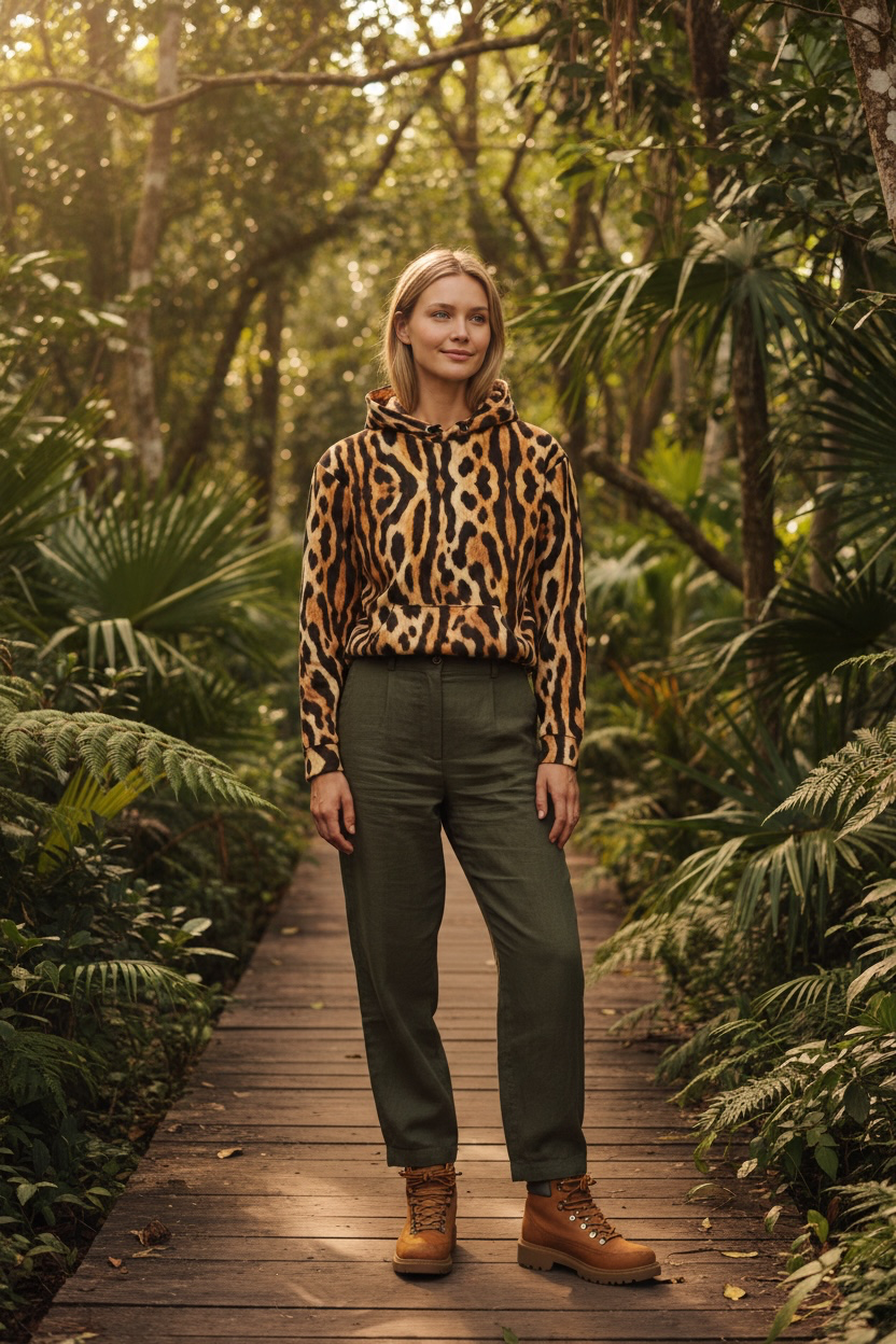 Ocelot Print Hoodie | The Wild Edit