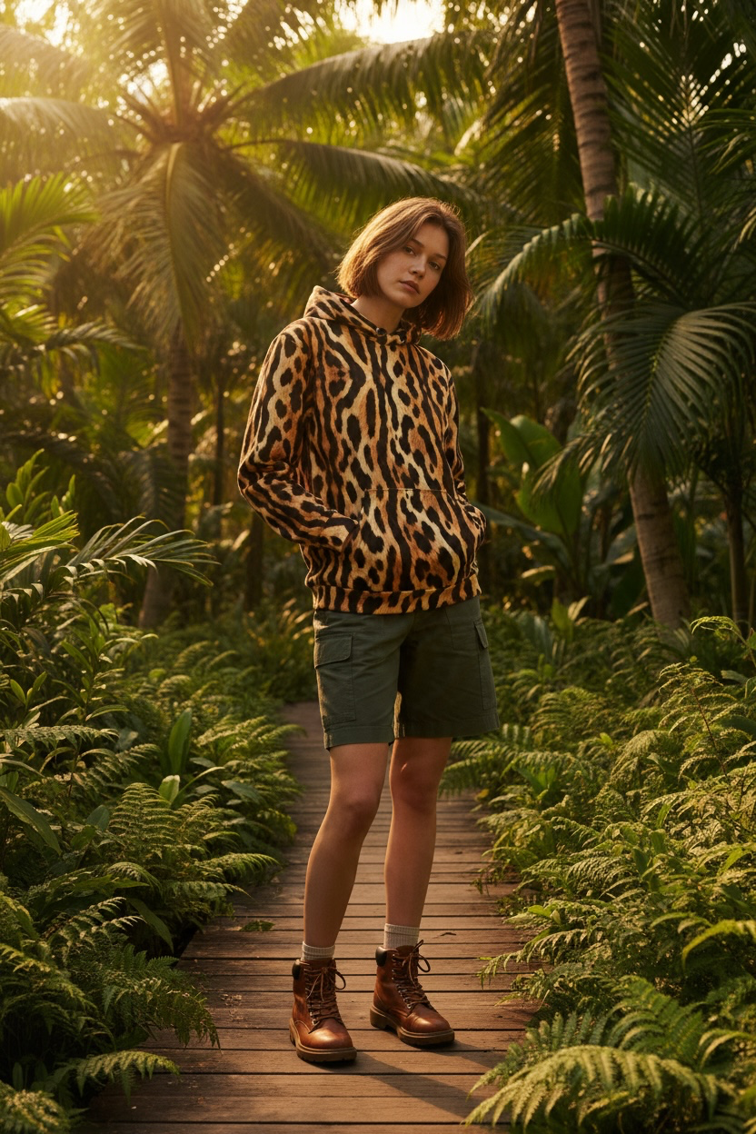 Ocelot Print Hoodie | The Wild Edit