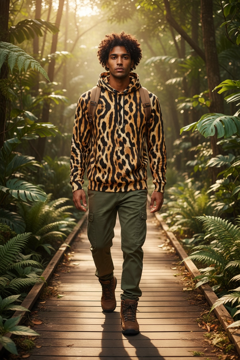 Ocelot Print Hoodie | The Wild Edit