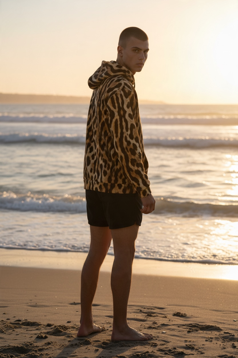 Ocelot Print Hoodie | The Wild Edit