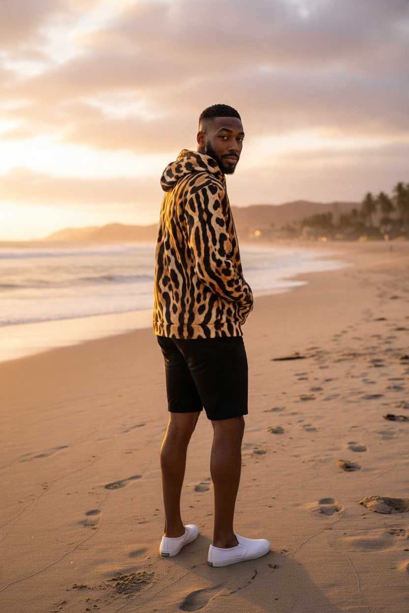 Ocelot Print Hoodie | The Wild Edit