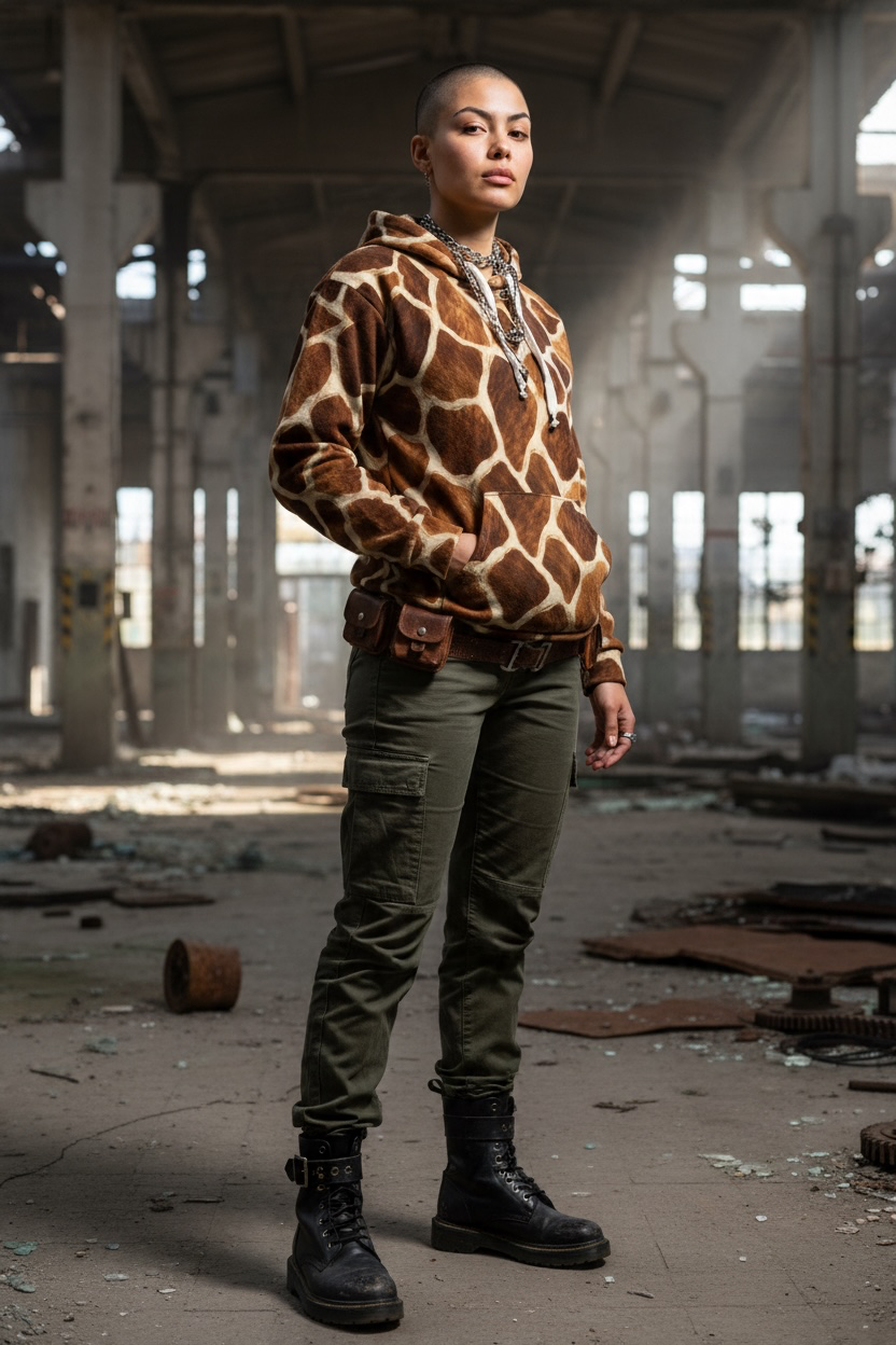 Giraffe Print Hoodie | The Wild Edit