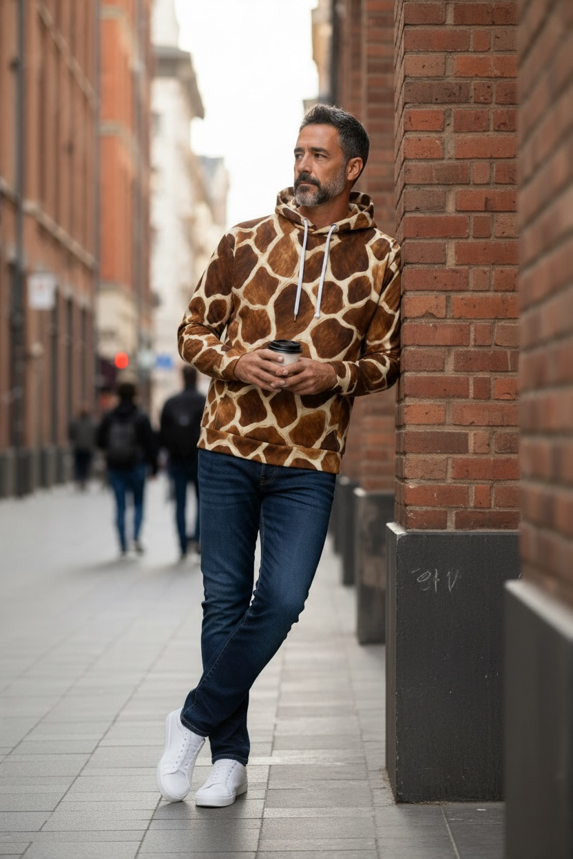 Giraffe Print Hoodie | The Wild Edit